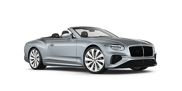 Bentley Casablanca New Bentley Continental GTC convertible front three quarters in Silverlake paint